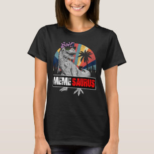T-shirt Memesaurus Rex Dinosaur Mème Saurus Famille Matchi