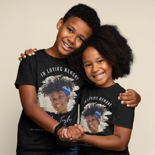 T-shirt Mémoire aimée des enfants   Photo mémorial à effet
