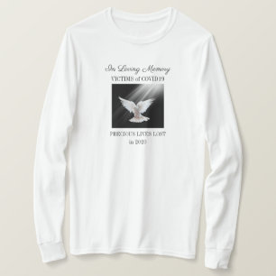 T-shirt Mémoire d'amour, COVID19, blanc