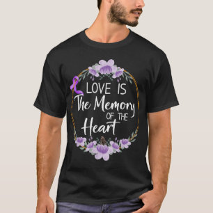 T-shirt Mémoire Du Coeur Alzheimer Sensibilisation Ruban V