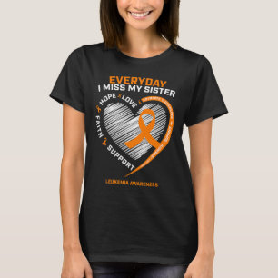 T-shirt Mémoire En Souvenir De Ma Soeur Leucémie Lauréate