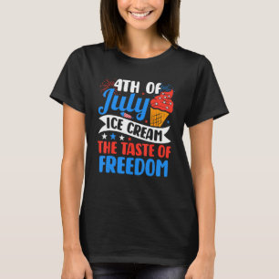 T-shirt Mémorial 4 Jour de juillet Fête Patriotique Cre de