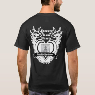 T-shirt Mémorial   Ajouter une photo avec des ailes d'ange