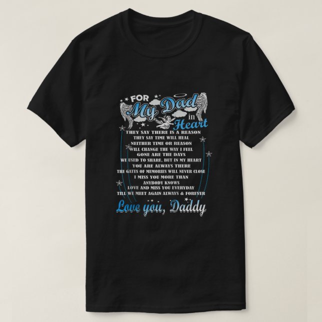 T-shirt Mémorial d'Amour Mon Père T Chemise Pour Mon Père  (Design devant)