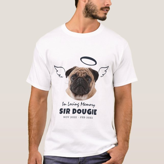 T-shirt Mémorial dans l'amour Mémoire Animaux Anges Ailes  (Devant)