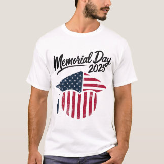 T-shirt Memorial Day 2025 Patriotic - Graduation Cap