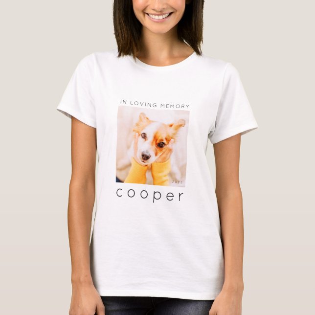 T-shirt Mémorial des animaux de compagnie en mémoire d'amo (Devant)