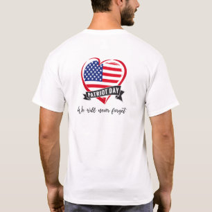 T-shirt Mémorial du 11 septembre - Nous n'oublierons jamai
