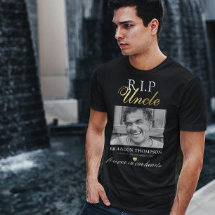 T-Shirt Mémorial Photo de l'Oncle R.I.P