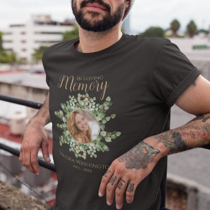 T-Shirt Memorial Photo Eucalyptus Personnalisé