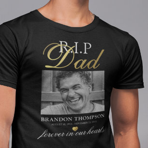 T-Shirt Mémorial Photo "R.I.P Papa"