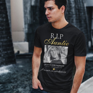 T-Shirt Mémorial Photo Tante R.I.P