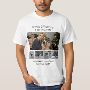 T-shirt Mémorial pour chien 5 Montage photo Hommage à l'an