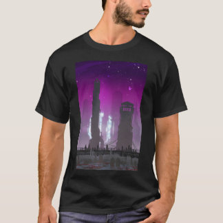 T-shirt Mémoriaux - Cyberpunk Futur Fantôme Ville