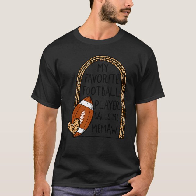 T-shirt Mémoriser Mon Joueur De Football Préféré M'Appelle (Devant)