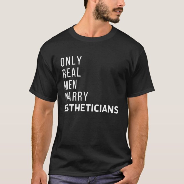 T-shirt Men Marry Estheticians Licensed Esthetician Skin C (Devant)