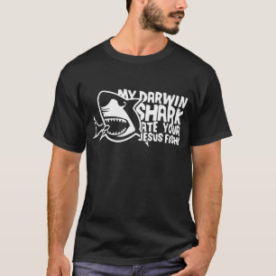 T-shirt Men_s mon requin de Darwin a mangé vos poissons J