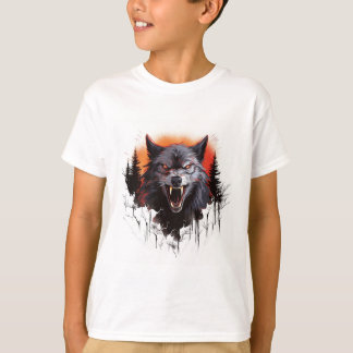 T-shirt Menace Lune : Le loup-garou Howl Tee