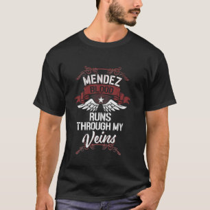 T-shirt Mendez Blood Traverse Mes Veines - Nom Fam