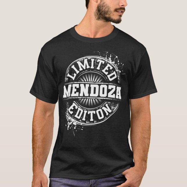 T-shirt MENDOZA Drôle Nom de famille Arbre de famille Anni (Devant)
