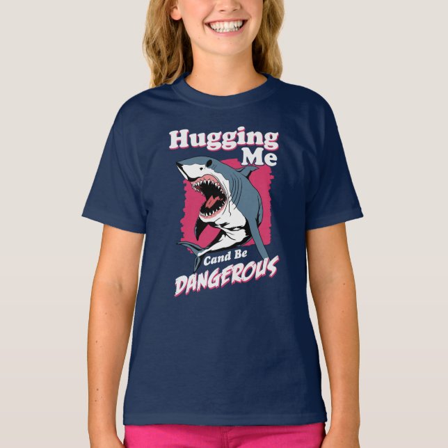 T-shirt M'Enfermer Peut Être Dangereux | Avertissement de  (Devant)