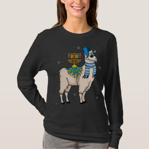 T-shirt Menorah Hanoukka Llama Cute Alpaca Chanukah Christ