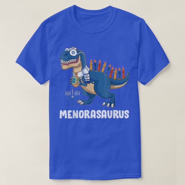T-shirt Menorasaurus Re Menorah Dinosaur Hanoukka Pajama B (Design devant)