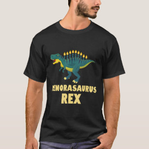 T-shirt Menorasaurus Rex Dinosaur Hanoukka Funny Jewish Ho