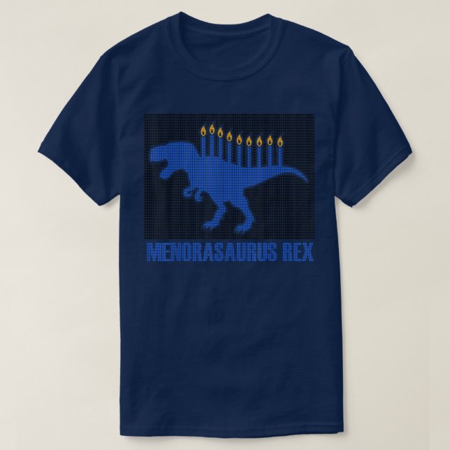 T-shirt Menorawrsaurus Rex Dinosaur Hanukkah Funny Jewish (Design devant)
