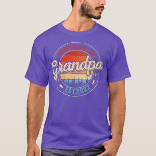 T-shirt Mens 1st Time Grandfather Retro Vingate Promoted T