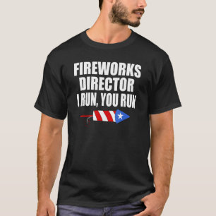 T-shirt Mens 4 juillet 2022 Fireworks Directeur Si Je Ru
