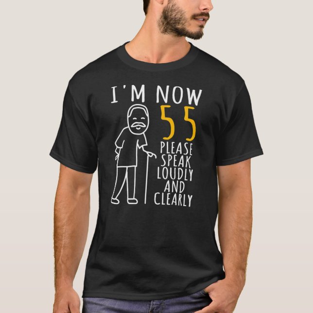 T-shirt Mens 55th Birthday (Devant)
