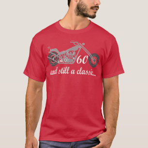T-shirt Mens 60th Birthday  Motorcycle Bike 60 Year Old Vi