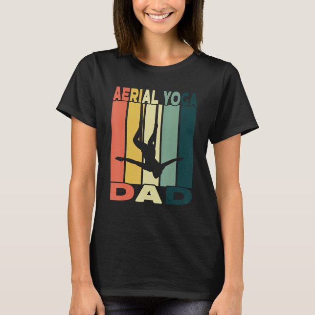 T-shirt Mens Aerial Yoga Dad I Air Silk Design And Aerial  (Devant)