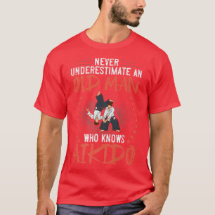 T-shirt Mens Aikido Martial Arts Fighter Beginner Training