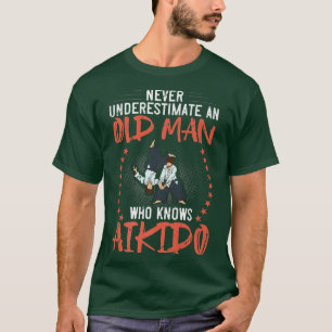 T-shirt Mens Aikido Martial Arts Fighter Débutant Entraîne