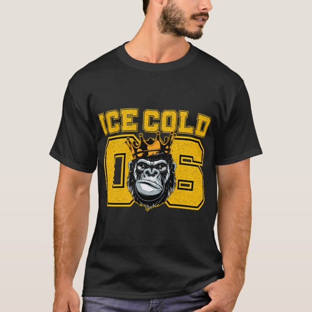 T-shirt Mens Alpha Fraternité africaine Ice Cold Brothas 1 (Devant)