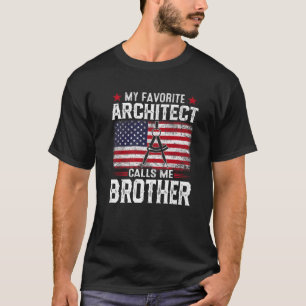 T-shirt Mens American Drapeau Mon Architecte Favori M'Appe