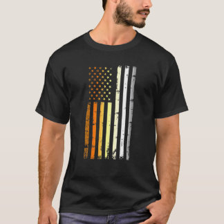 T-shirt Mens American Flag Lgbt Bear Pride