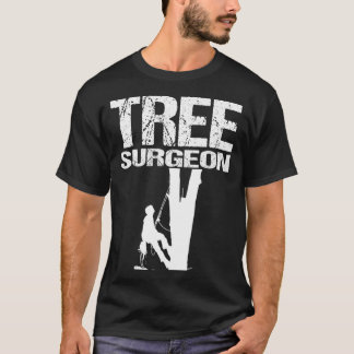 T-shirt Mens Arborist Cadeau Papa Arbre Chaîne d'Escalades