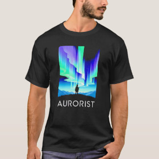 T-shirt Mens Aurorist aventure rétro vintage