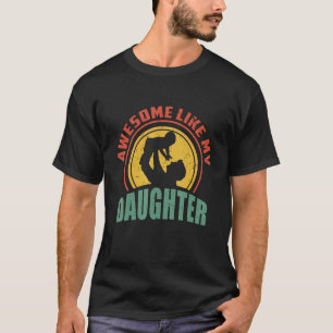 T-shirt Mens Awesome Comme Ma Fille Papa et Fille B