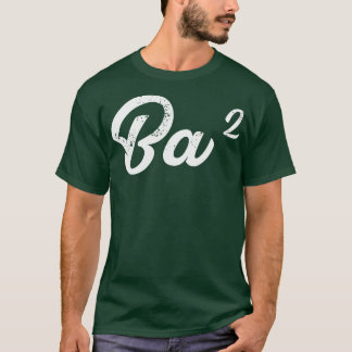 T-shirt Mens Ba Squared Baba Grandpa Ukrainien Funny Math