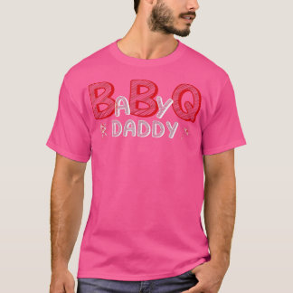 T-shirt Mens Baby BBQ Douche Daddy Q Baby shower Thème Mat