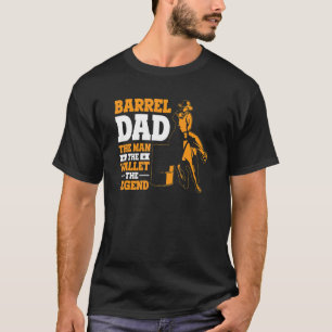 T-shirt Mens Barrel Papa L'Homme Le Portefeuille La Légend