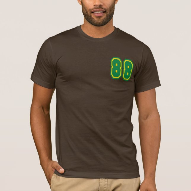 T-shirt Mens Basic Bella Canvas (Brown) (Devant)