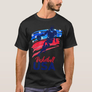 T-shirt Mens Basketball Usa Support Team Shirt Basketb