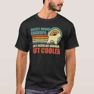 T-shirt Mens Basset Hound Grand-père Vintage Basset Hound