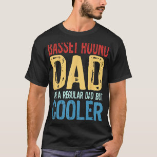 T-shirt Mens Basset Hound Papa Comme un papa ordinaire mai