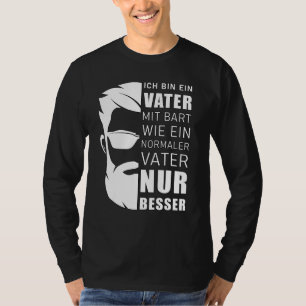 T-shirt Mens Beard Carrier Dit Ich Bin Ein Vater Mit
